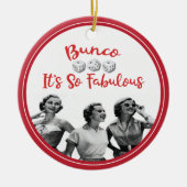 Bunco Player Retro desktop Keramisch Ornament (Voorkant)
