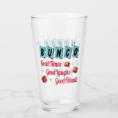 Bunco Player Retro Good Friends Glas (Achterkant)