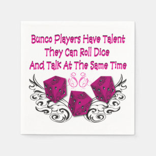 Bunco Players Have Talent beroemd gemaakt door Art Servetten