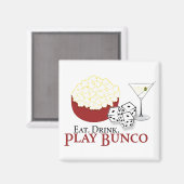 Bunco Popcorn Cocktail Magneet (Voorkant / Achterkant)