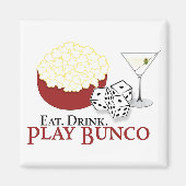 Bunco Popcorn Cocktail Magneet (Voorkant)