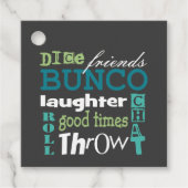 Bunco prijs nieuwigheidscadeau bedankjes labels (Voorkant)