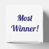 Bunco prijs winnaar Bunco speler Dice Blue Bedankdoosjes (Bovenkant)