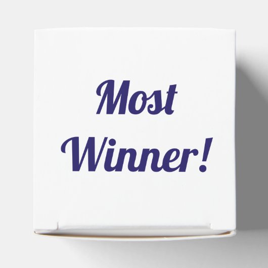 Bunco prijs winnaar Bunco speler Dice Blue Bedankdoosjes (Bovenkant)