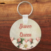 Bunco Queen  bloementuin Sleutelhanger (Voorkant)