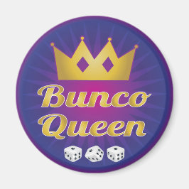 Bunco Queen Crown en Dice Magneet
