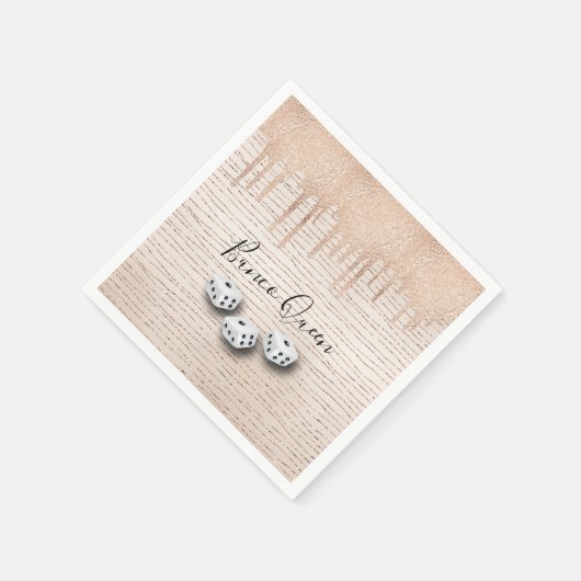 Bunco Queen Dice Party Servet (Hoek)