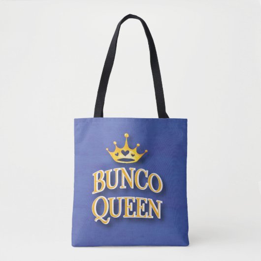 Bunco Queen Heart Crown Waterverf Tote Bag (Voorkant)