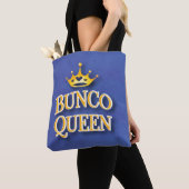 Bunco Queen Heart Crown Waterverf Tote Bag (Dichtbij)