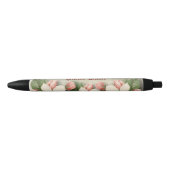 Bunco Queen Monogram Bunco Player bloemen Zwarte Inkt Pen (Voorkant)
