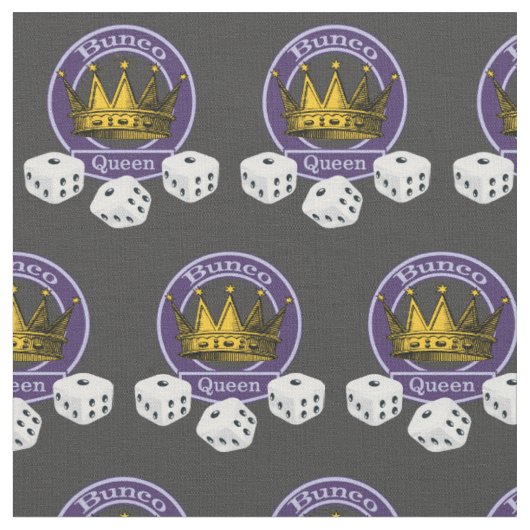 Bunco Queen Novelty Crown Dice Stof (Close Up)