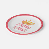 Bunco Queen Party Crown Papieren Bordje (Gekanteld)