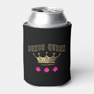 Bunco Queen Pink Dice Gold Crown Blikjeskoeler