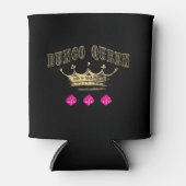 Bunco Queen Pink Dice Gold Crown Blikjeskoeler (Voorkant)