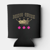 Bunco Queen Pink Dice Gold Crown Blikjeskoeler (Achterkant)