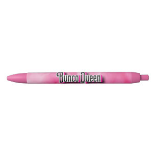 Bunco Queen Pink Waterverf Zwarte Inkt Pen
