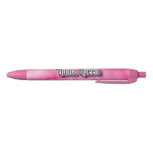 Bunco Queen Pink Waterverf Zwarte Inkt Pen (Bodem)