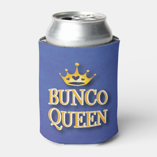 Bunco Queen Player Waterverf Crown Blikjeskoeler (Blikje Voorkant)