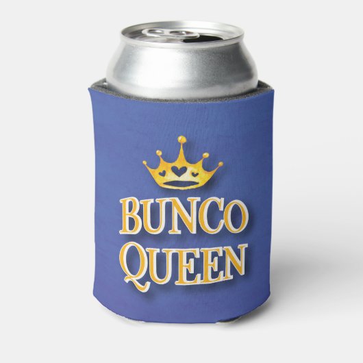 Bunco Queen Player Waterverf Crown Blikjeskoeler (Blikje Achterkant)