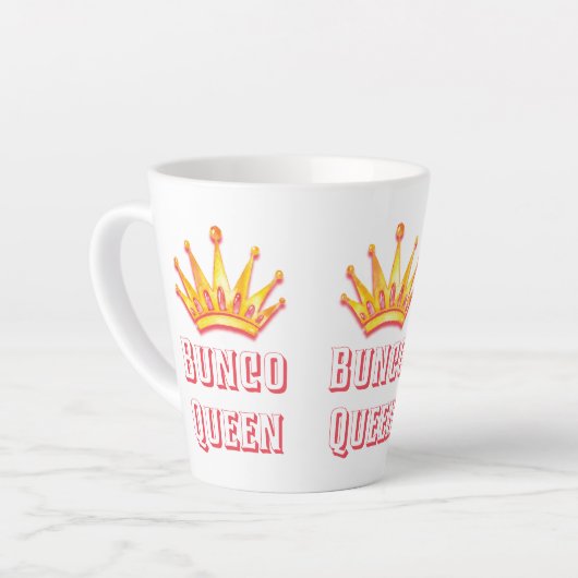 Bunco Queen Royal Crown Latte Mok (Linkerhoek)