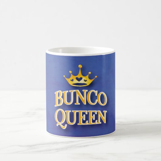 Bunco Queen Yellow Gold Heart Crown Koffiemok (Center)