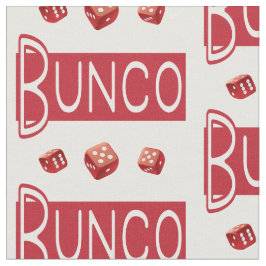 Bunco Red Dice Novelty Pattern Stof