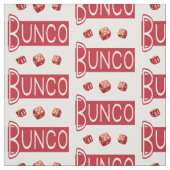 Bunco Red Dice Novelty Pattern Stof (Swatch)