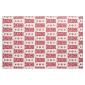 Bunco Red Dice Novelty Pattern Stof (Fat Quarter)