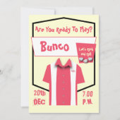 Bunco Retro Pink Hipster Bowling Rockabilly Kaart (Voorkant)