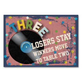 Bunco Rock and Roll Table Kaart #3