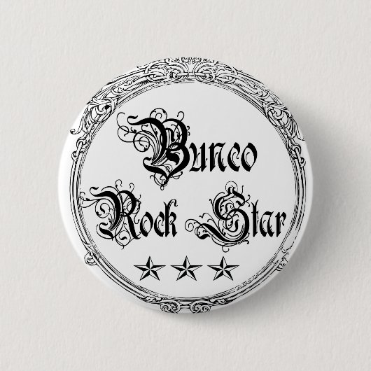 bunco rock star ronde button 5,7 cm (Voorkant)