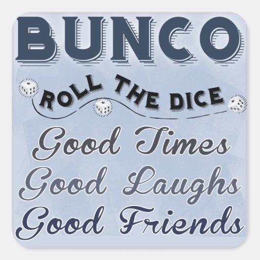Bunco Roll de dobbelstenen Sticker (Voorkant)