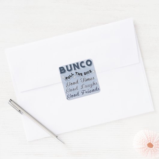 Bunco Roll de dobbelstenen Sticker (Envelop)