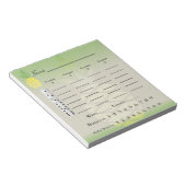 bunco score of score - tropische ananas notitieblok (Schuin)