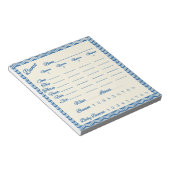 bunco score pad - Chevron patroon Notitieblok (Schuin)