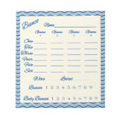bunco score pad - Chevron patroon Notitieblok (Voorkant)