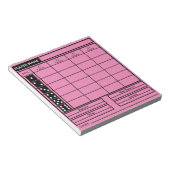 Bunco Score Pad Notitieblok (Schuin)
