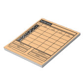 Bunco Score Pad Notitieblok (Linkerzijde)