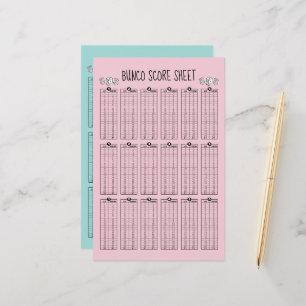 Bunco-score - tabelscore voor dijsspel