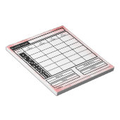 bunco scoreblok notitieblok (Schuin)
