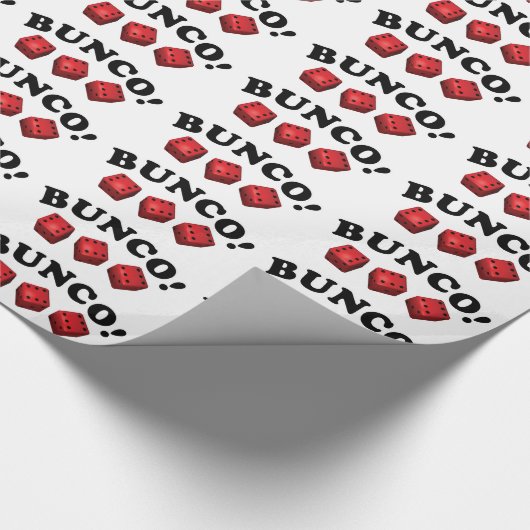 Bunco Sixes Dice Cadeaupapier (Hoek)