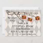 Bunco - Skeleton - Handmatige uitnodiging (Achterkant)