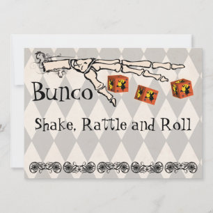 Bunco - Skeleton - Handmatige uitnodiging