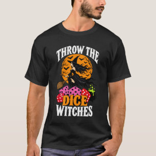 Bunco Spel Heksen Halloween Dobbelstenen Ontwerp T-shirt