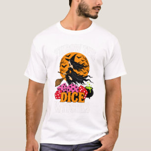 Bunco Spel Heksen Halloween Dobbelstenen Ontwerp T-shirt