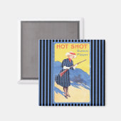 bunco-speler met hot shot magneet (Voorkant / Achterkant)