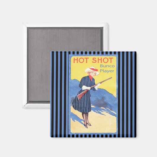 bunco-speler met hot shot magneet (Voorkant / Achterkant)