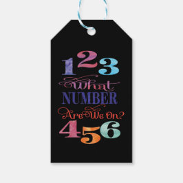 Bunco speler - Op welk nummer staan we? Cadeaulabel