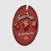 Bunco-speler Ornament (voorkant)