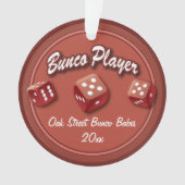 Bunco-speler Ornament (voorkant)